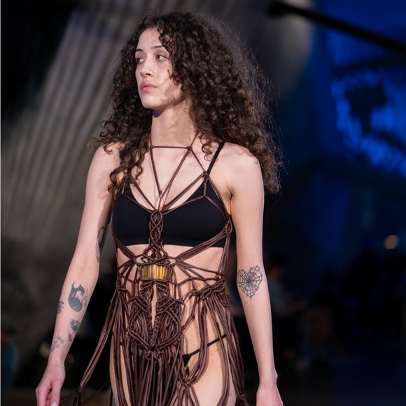 Handmade Macramé Rope Dress GoodVibeGoda Original Design - Picture 9 of 16